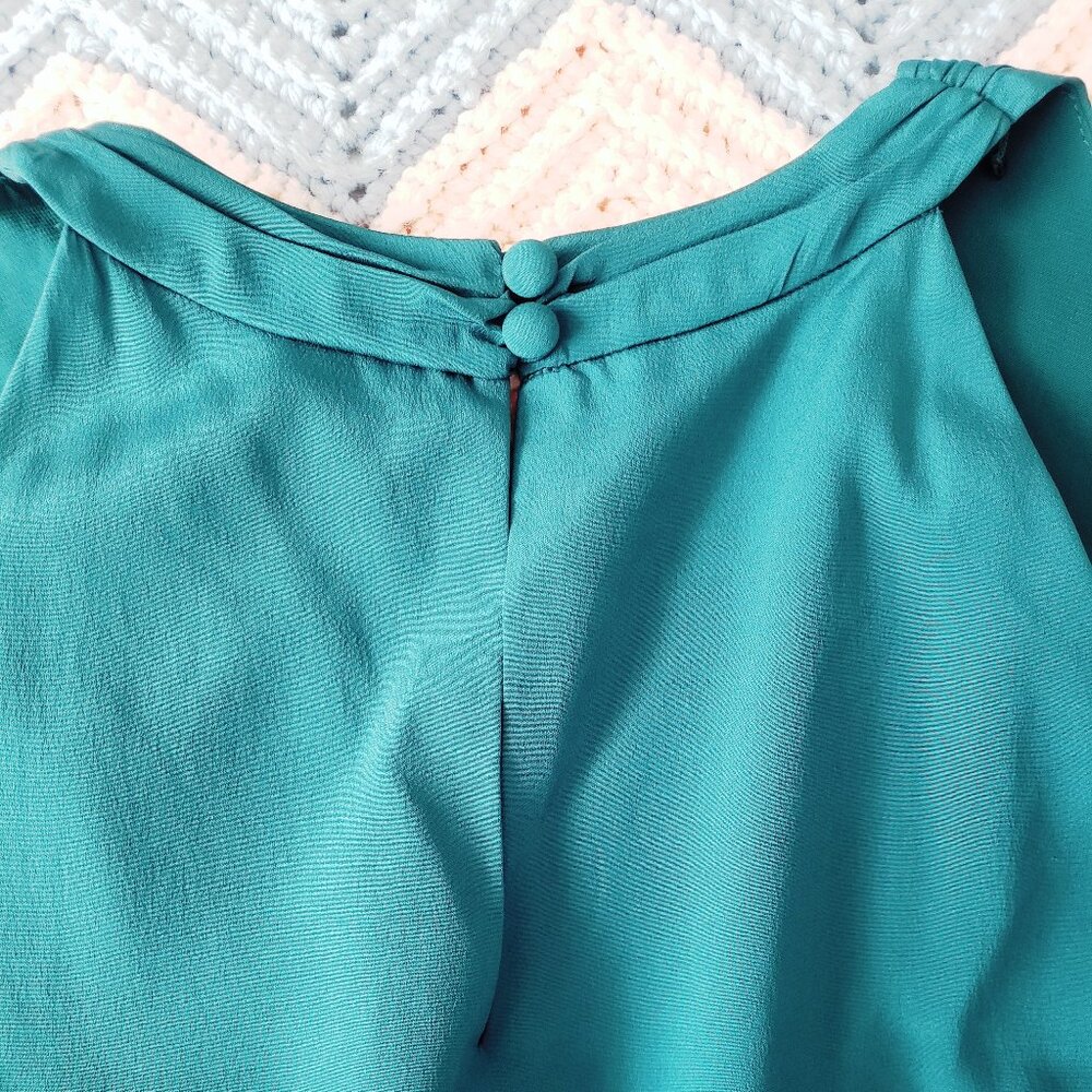 Ann Taylor Silk Draped Empire Waist Sleeveless Cocktail Party Dress - Picture 12 of 12